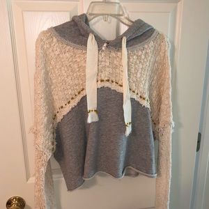 Free People cropped hoodie